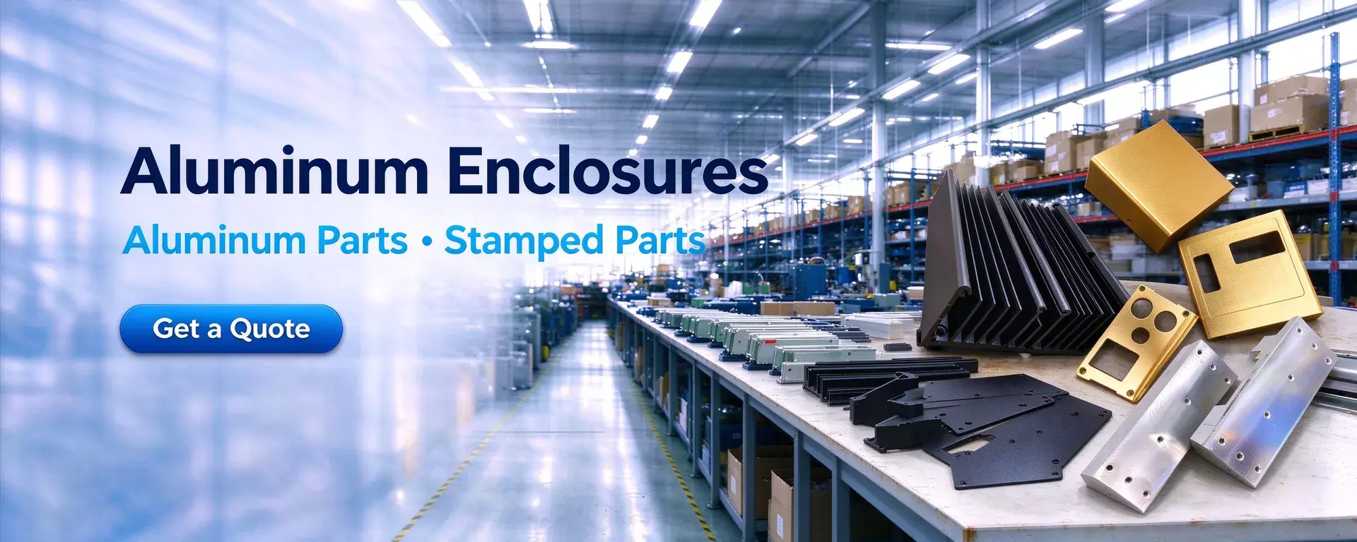 Aluminum Enclosures • Aluminum Parts • Stamped Parts